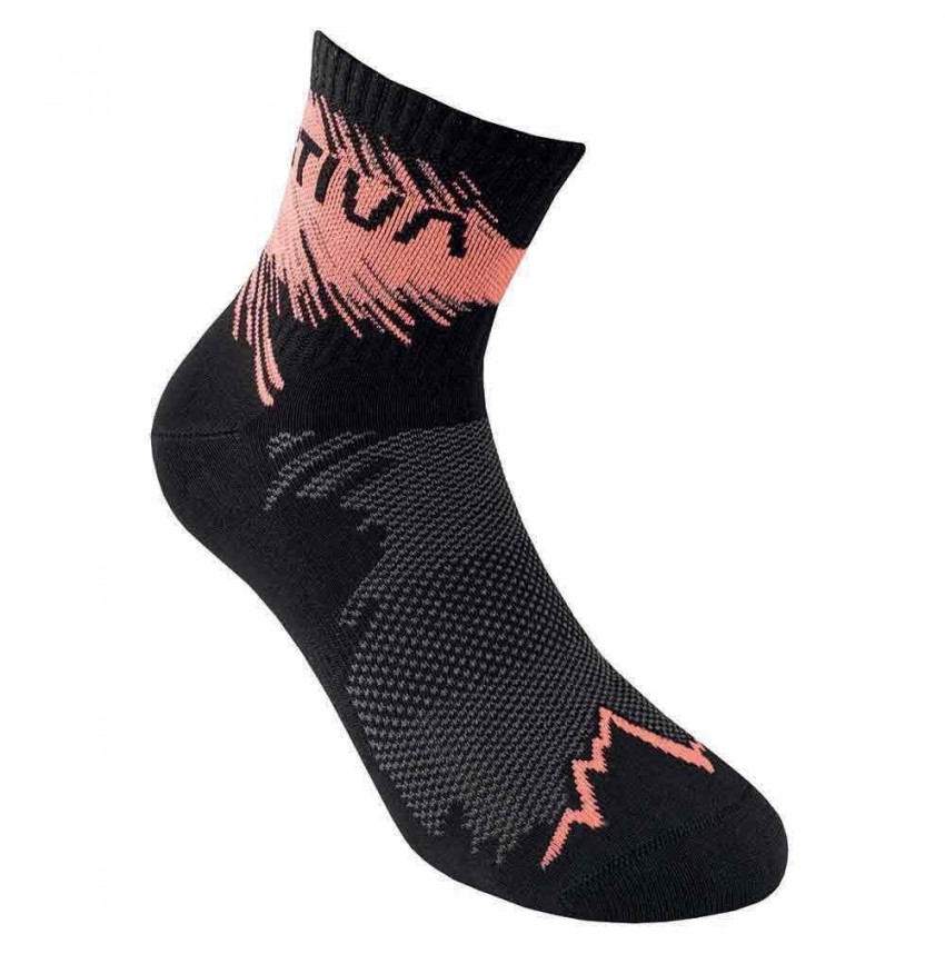 La Sportiva Trail running socks Black | Flamingo